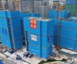 昆明盘龙区重大民生项目新进展 北部山水新城保障房首栋楼封顶