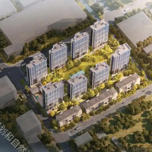 设置架空车库层，滨江房产市北新项目规划叠排+高层