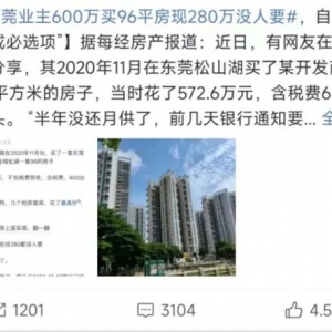 高位买入“腰斩”出手！松山湖二手房：部分房源买家难求，市场分化加剧
