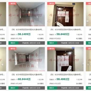 合肥 “房姐” 长沙剩余房产迎新进展，41套房将再次拍卖